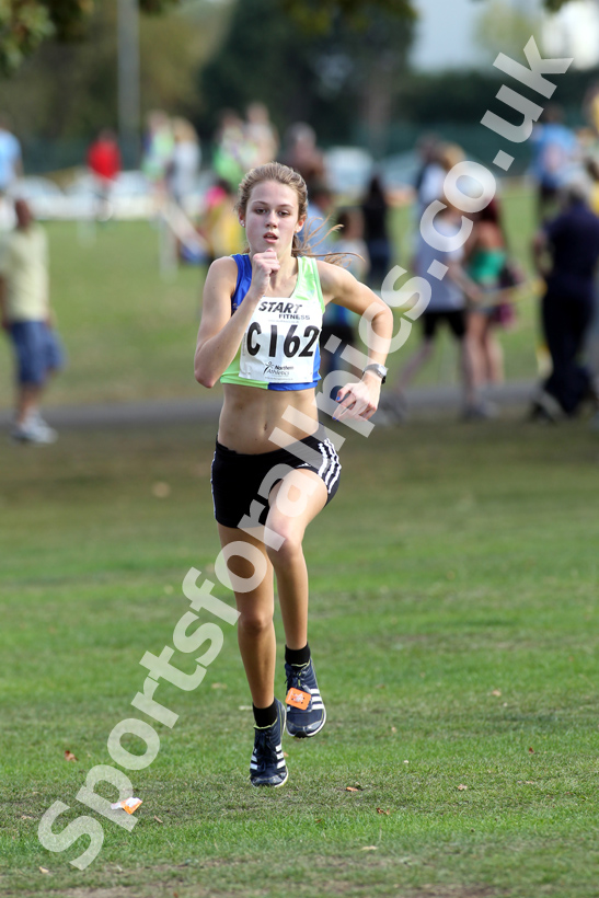 Katie Gerrard (Vale Royal), under-15 girls, Northern Cross Country Relay, Graves Park, Sheffield